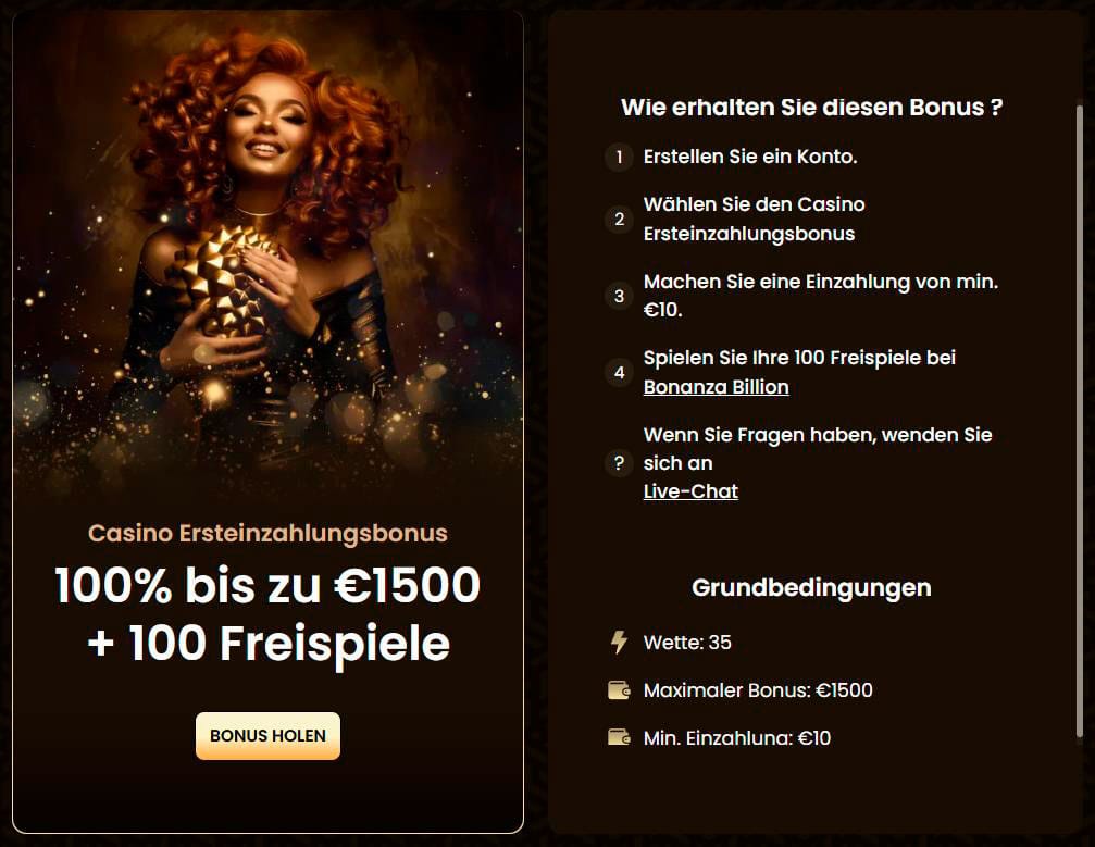 Willkommensbonus im Goldspin Casino